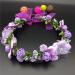 Crown Headbands & Flower Wreath Garlands | purple Hair Wreath & Bracelet for Wedding & Festival | International Shipping - Buy Online on GoSupps.com