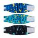 Cutebone male washable dog diapers belly bands 3 pieces reusable dog belly band for male high-suction dog wrap DM11S-DE MOON & Universe & Rocket S (28-35.5cm)