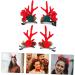minkissy 2 Pairs Christmas Hair Clips Christmas Theme Hairpins Decorative Hair Barrette Kids Hairpin Cute Hair Clips Antler Barrettes Deer Ear Hair Barrettes Miss Foam Fragments Girl - Buy Online on GoSupps.com