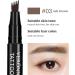 Icefei Liquid Eyebrow Pencil | Four-Fork Eyebrow Pencil for Makeup - Texture Slim Lines Eyebrow Water Pencil for Dating Parties and Daily Use C: Grayish Brown - Buy Online on GoSupps.com