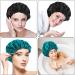 Fuyamp 2 Packs Satin Sleep Cap Adjustable Silky Sleep Bonnet for Women Long Curly Hair Double-Sided Waterproof Satin Hair Cap Extra Large Sleep Satin Bonnet for Women Girls Sleeping Black+Lake Green - Buy Online on GoSupps.com