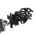 AGOOL Fishing Wire Single Barrel Crimp Sleeves - 300pcs Black Oxidized Copper Crimp Sleeves Fishing Wire Rope Clips Tube Line Connector Leader Rigging Tackle 9 Size 1.6mm