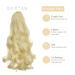 Buy 45cm Gairyan Claw-on Ponytail Extensions - Bleached Blonde Curly/Wavy Clip-In Hair Extensions for Women - Buy Online on GoSupps.com