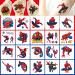 Spiderman Birthday Party Supplies  60PCS Spiderman Temporary Tattoos Party Favors  Cute Fake Tattoos Stickers Cartoon Party Decorations for Kids Boys Girls Party Gifts Birthday Decorations Rewards Gifts