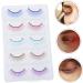 5 Pairs Colored False Eyelashes Colorful Lashes Toiletries Makeup Synthetic Fiber Eyelash Eye Lashes Extension Pestanas Postizas Naturales Decorate Girl Luxury Artificial Fiber - Buy Online on GoSupps.com
