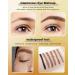 Eyebrow Powder Kit-2 Color Soft Eye Brow Tinted Powder Palette Waterproof Longlasting Dark Black/Dark Grey Brow Filler Professional Eyebrow Makeup for Older Women with Mirror Brow Brush-Set 06 06# Black+ Dark Grey - Buy Online on GoSupps.com