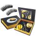 Dual Magnetic Lashes, Magnetic Eyelashes without Eyeliner, Reusable Magnetic eyelash Kit,0.2mm Ultra Thin Magnet, Lightweight & Waterproof - Natural & Dramatic False Eyelashes With Tweezers