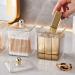 Portable Sturdy Cotton Pad Holder Stylish Home Accessory Portable for Efficient Cosmetic Storage and Organization Clear - Buy Online on GoSupps.com