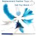 Shop Songway Interactive Cat Toy Pen - Retractable Feather Rod with Bells & 6 Replacement Springs | Ideal for Engaging & Entertaining Cats - Blue - Buy Online on GoSupps.com