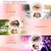 B Beauty Planet 25X Magnifying Mirror with Dimmable Light | Travel Makeup Mirror with Liquid Bling Quicksand Design | Portable Folding Mirror for Handbag | USB Charging - Buy Online on GoSupps.com