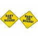 ONEBRAND Baby on Board Car Sign 2 Pack Warning Sticker with Suction Cups - Waterproof & Durable - Buy Online on GoSupps.com