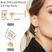 Beebeecraft 100PCS 24K Gold Plated Earring Studs with Butterfly Ear Back - DIY Jewelry Making Kit for Dangle Earrings (15x7mm) - Buy Online on GoSupps.com