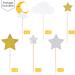 72 Pieces Glitter Star Moon Cupcake Toppers Moon Star White Clouds Cake Toppers Cake Decoration for Birthday Party Baby Shower Wedding Christmas Valentine's Day - Buy Online on GoSupps.com