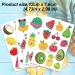 120 pcs Glitter Temporary Tattoos for Kids Summer Cartoon Fruit Waterproof Fake Tattoos Watermelon Strawberry Pineapple Tattoos Sticker for Boys Girls Birthday Party Favors - Buy Online on GoSupps.com