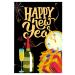 YSECTL PANHUI Happy New Year Garden Flag Champagne Bottle Celebrate Holiday Yard Lawn Outdoor Flag 12 x 18