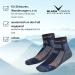 Black Crevice Merino Hiking Socks for Men & Women | Odor-Inhibiting Breathable Trekking Socks in Various Colors & Sizes | Reinforced Toe & Heel | 2 Pairs Short Black/Orange 39-42 - Buy Online on GoSupps.com