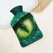 Green Dragon Eyes Hot Water Bottle with Plush Cover | Hand Warmer for Adults & Children - 26.5x15.3cm | International Shipping Available - Buy Online on GoSupps.com