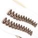 Bronze Chrome Press on Nails - Medium Almond & Stiletto | Bling Design Glossy Mirror Metal Acrylic - Perfect for Daily Party Wear | Stick on Nails for Women & Girls - Buy Online on GoSupps.com