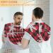 Buy Beard Bib Apron - Non-Stick Waterproof Beard Catcher for Men | Perfect for Shaving & Trimming | Christmas Snowflake Plaid - Buy Online on GoSupps.com