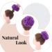 Silk-Co Hair Part with Rubber Band | Wavy Soft Bun Extensions | 45g Thickening Curly Messy Updo in Lila Purple - Buy Online on GoSupps.com
