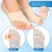 Bunion Corrector Set with Gel Pad Sleeve - Orthopedic Pain Relief for Men and Women | Toe Separator, Non-Slip Insert, Heel Band Cushions | Hammer Toe Relief, Toe Realignment - 2 Piece Set - Buy Online on GoSupps.com