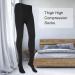 Thigh High Compression Stockings for Men and Women - Sport Compression Socks - M Black M - Buy Online on GoSupps.com