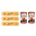 Italian Gourmet E.R. Garofalo Pack of 3 Spaghetti Pasta No. 9 (500g) + 2 Gourmet Italian Pompon Pasta 100% Italian Pelati Ganze Plum and Tomato 400g