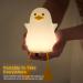 YuanDian Cute Duck Night Light - Perfect Gift for Women, Teen Girls, and Kids. Christmas Seagull Chick Silicone Nightlight for Children - Buy Online on GoSupps.com