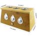 Winterworm Bamboo Healing Box | Medical Moxa Moxibustion Therapy - Three Hole | International Shipping Available - Buy Online on GoSupps.com