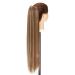 S-NOILITE Voluminous Hair Extension - Smooth Ponytail Braid Hair Piece 66cm Light Brown & Gray Blonde - International Shipping Available - Buy Online on GoSupps.com