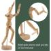 US Art Supply Wood Artist Drawing Manikin - Flexible Body with Base, 5 Male - Ideal for Human Figure Sketching - Buy Online on GoSupps.com