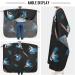 Buy Waterproof Barber Cape - Blue Flower & Cheetah Haircut Bib for Men & Unisex | Premium Hair Cutting Cape - Buy Online on GoSupps.com