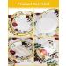 Nkaiso Party Tableware Set Floral Theme Birthday Party Supplies 141 pcs Paper Plates and Napkins Cups Flower Plates Napkins Party Dinnerware for Wedding Shower Engagement Wedding -20 Guests Floral B - Buy Online on GoSupps.com