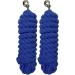 Majestic Ally Pack of 2 Cotton Lead Ropes for Horses & Livestock - 10ft x 5/8in, Royal Blue - Buy Online on GoSupps.com