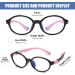 Duco Blue Light Blocking Glasses for Kids | Anti-Glare Gaming Glasses for Boys & Girls (Ages 5-10) - K026 Black Pink - Buy Online on GoSupps.com