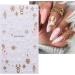JMEOWIO 3D Embossed Christmas Glitter Nail Art Stickers Decals Self-Adhesive 5D Snowflake Xmas Winter Holiday Gold Nail Supplies Nail Art Design Decoration Accessories 4 Sheets - Buy Online on GoSupps.com