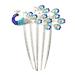 HONMEET Diamond Phoenix Hair Comb Rhinestone Barrettes Flower Girl Hair Clip Flower Girl Barrette Holiday Wedding Hair Comb Bridal Hair Side Comb Bride Wedding Hair Accessories Rhinestones