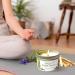 Chandelita Fragrance Candle | Natural Essential Oil Soy Wax | Chakra Aromatherapy Candle for Meditation & Cleansing - Sage & Palo Santo - Buy Online on GoSupps.com