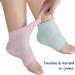 3 Pairs of Moisturizing Gel Heel Socks - Soft Ventilated Open-Toe Design for Dry Tough Skin Care - Buy Online on GoSupps.com