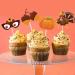 Thanksgiving cupcake decoration Thanksgiving turkey logo set theme - Buy Online on GoSupps.com