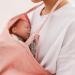Breathable Cotton Nursing Cover with Adjustable Strap - Lightweight Pink Breastfeeding Shawl for Outdoor Use - Buy Online on GoSupps.com