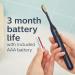 Philips One by Sonicare Battery Toothbrush with Two Brush Heads Midnight BD8304/AZ - Buy Online on GoSupps.com