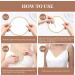 4 Pieces Reusable Castor Oil Pack Kit - Breast Pads & Muscle Pain Relief Wraps (White + Khaki) - Eco-Friendly & Comfortable - Buy Online on GoSupps.com