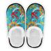 Mnsruu nautical Sea Anchor Wheel Green Home Slipper slipproof cotton slippers home hotel spa bedroom travel l for men women (UK8-11)