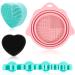 3Pcs Makeup Brush Cleaner Mat Silicone Makeup Brush Cleaning Mat Scrubber Bowl Brush Cleaner Cleaning Pad with Color Removal Sponge Portable Washing Tools for Cleaning