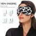 Black White Cow Print Sleep Mask | Light Blocking Eye Mask for Travel & Naps | Adjustable Soft Eye Cover for Men & Women - Buy Online on GoSupps.com