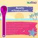 TalkTools Bumpy Maroon Spoons - Set of 12 | Oral Motor Therapy Tools - Buy Online on GoSupps.com