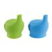 Acorn Baby Silicone Sippy Cup Lids 2pk - Blue/Green Reusable Stretch Lid | Spill Proof | Fits Any Cup - Buy Online on GoSupps.com