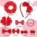 Dacitiery 32Pcs Girls School Hair Accessories Kit - Red Bow Hair Clips, Headband, Elastics Bands - Birthday Gift for Girls - Buy Online on GoSupps.com