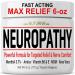 Neuropathy Nerve Relief Cream - Fast Acting Max Relief for Feet Hands Legs Toes Back - Ultra Strength Menthol Arnica Aloe Vera MSM Soothing Natural Nerve Comfort Relief Extra Large 6 oz